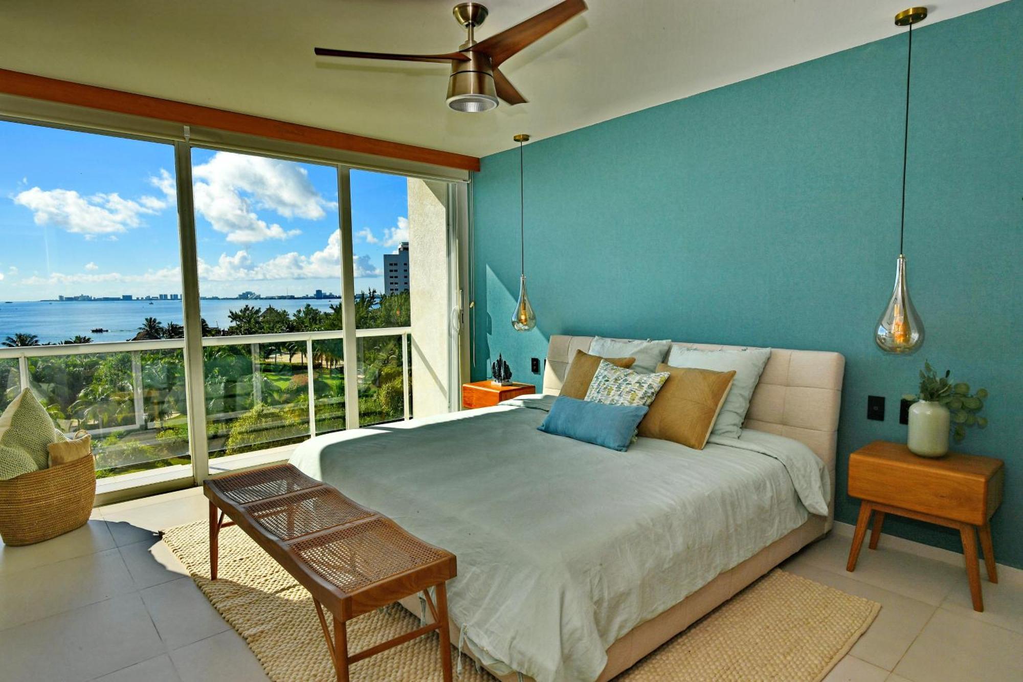 Beachfront Apartment Blue Vista 칸쿤 외부 사진